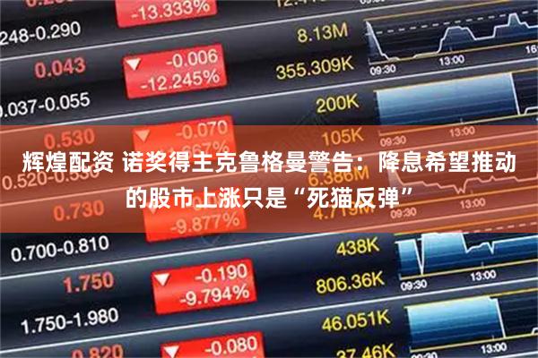 辉煌配资 诺奖得主克鲁格曼警告：降息希望推动的股市上涨只是“死猫反弹”